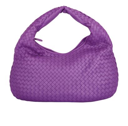 Intrecciato Shoulder Hobo, front view